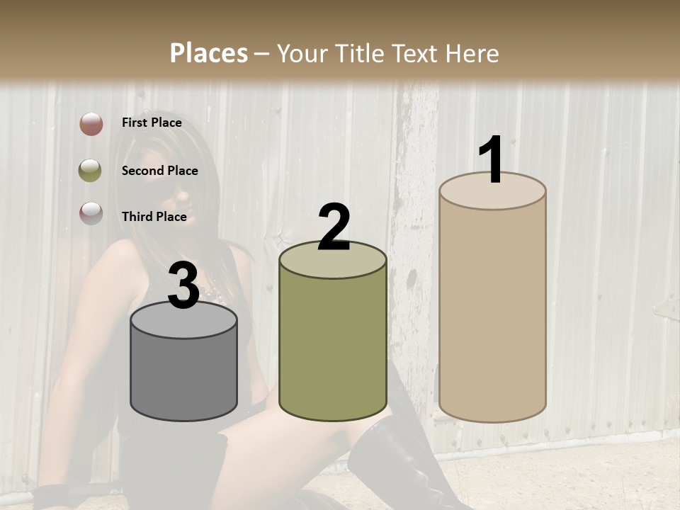 She's Tough, And She's Hot,...And She Looks Good Too PowerPoint Template