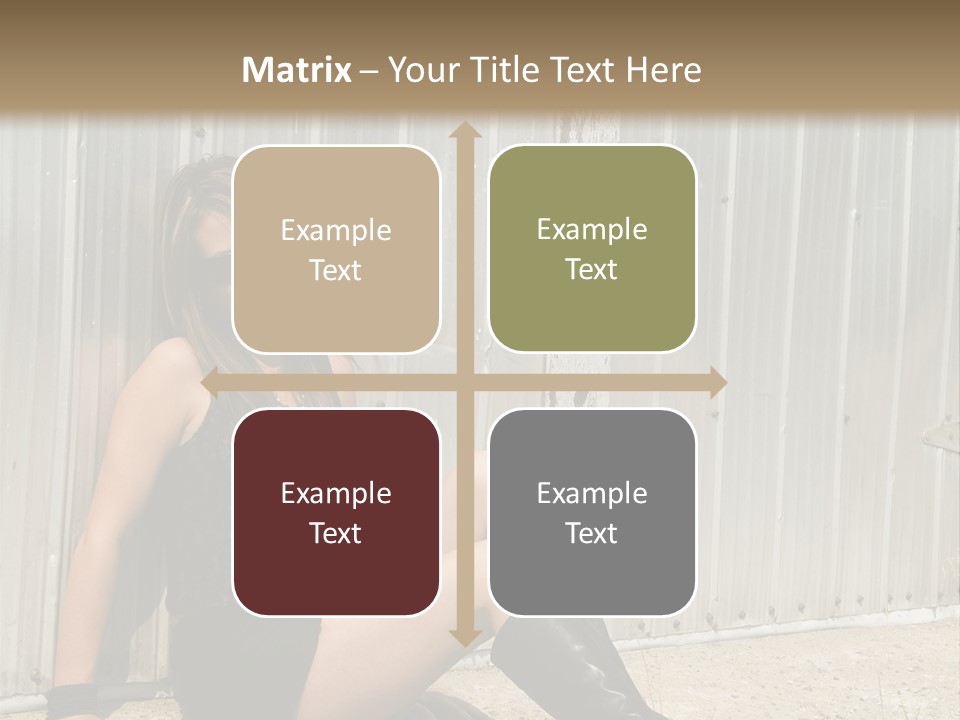 She's Tough, And She's Hot,...And She Looks Good Too PowerPoint Template