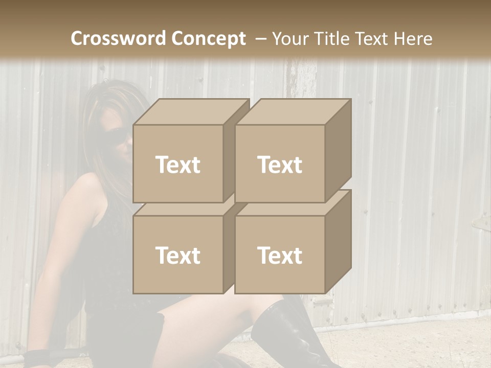 She's Tough, And She's Hot,...And She Looks Good Too PowerPoint Template