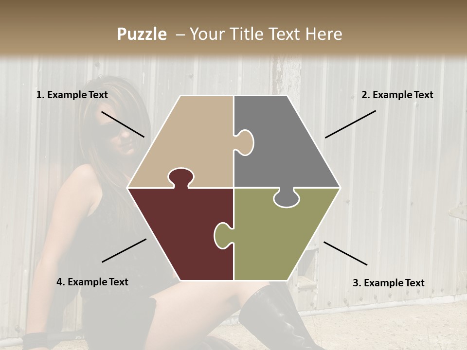 She's Tough, And She's Hot,...And She Looks Good Too PowerPoint Template