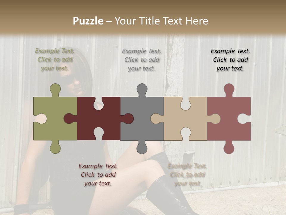 She's Tough, And She's Hot,...And She Looks Good Too PowerPoint Template