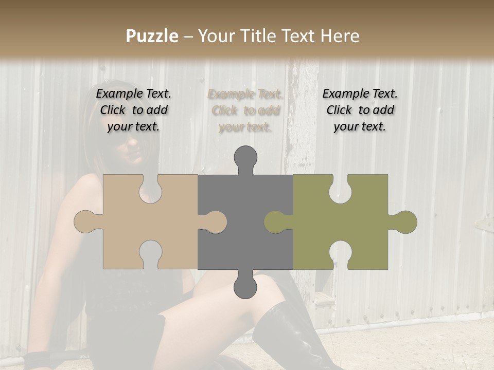 She's Tough, And She's Hot,...And She Looks Good Too PowerPoint Template