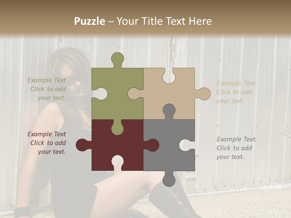 She's Tough, And She's Hot,...And She Looks Good Too PowerPoint Template