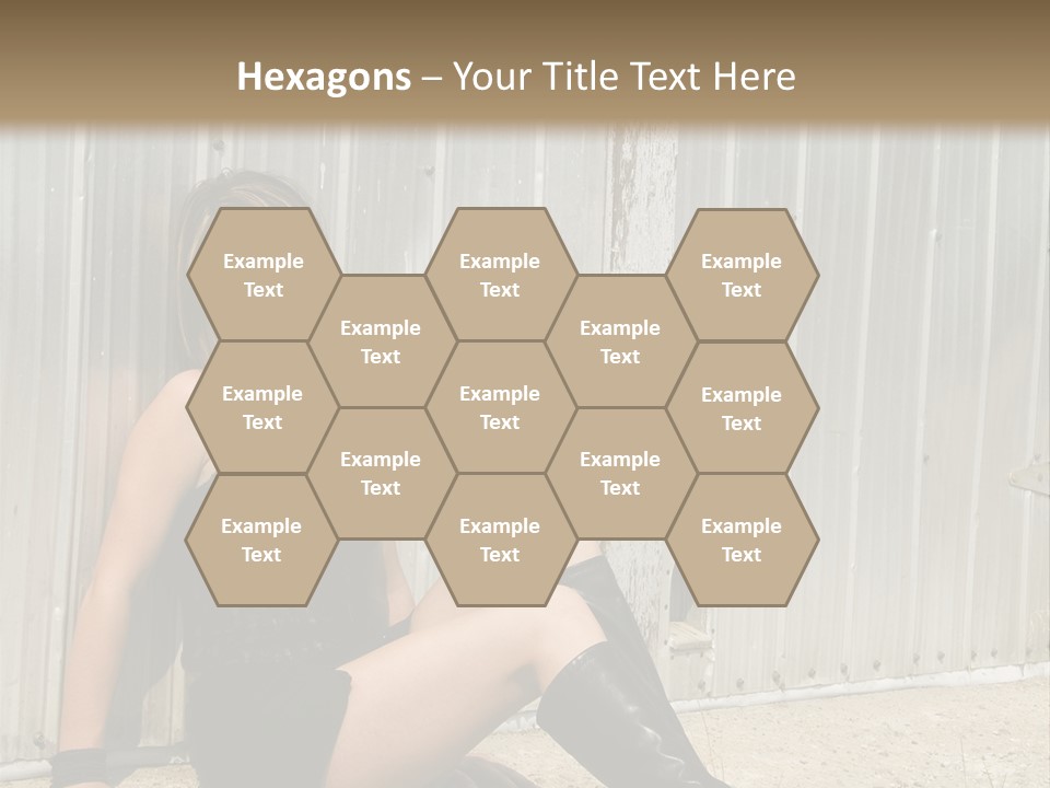 She's Tough, And She's Hot,...And She Looks Good Too PowerPoint Template