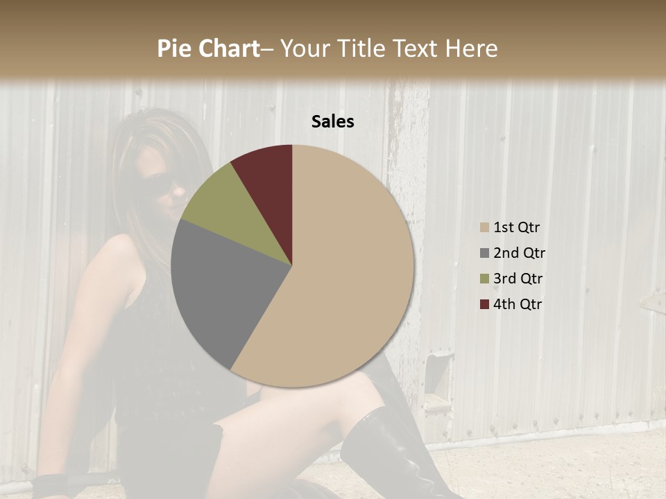 She's Tough, And She's Hot,...And She Looks Good Too PowerPoint Template