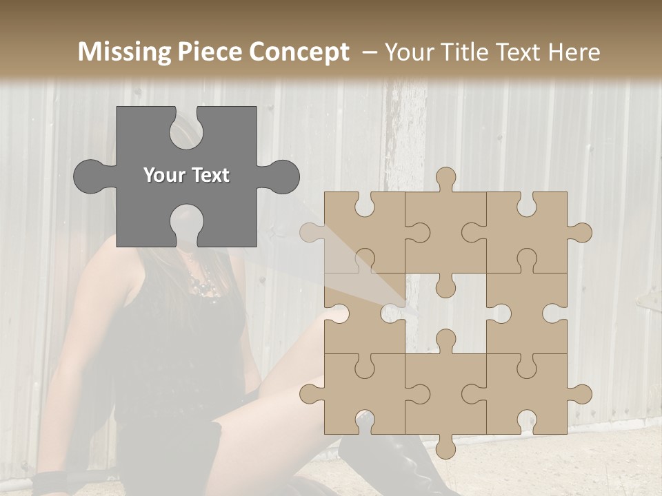 She's Tough, And She's Hot,...And She Looks Good Too PowerPoint Template