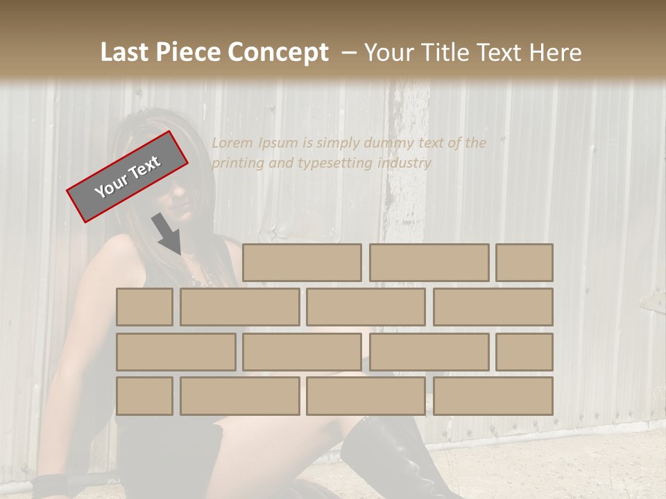 She's Tough, And She's Hot,...And She Looks Good Too PowerPoint Template