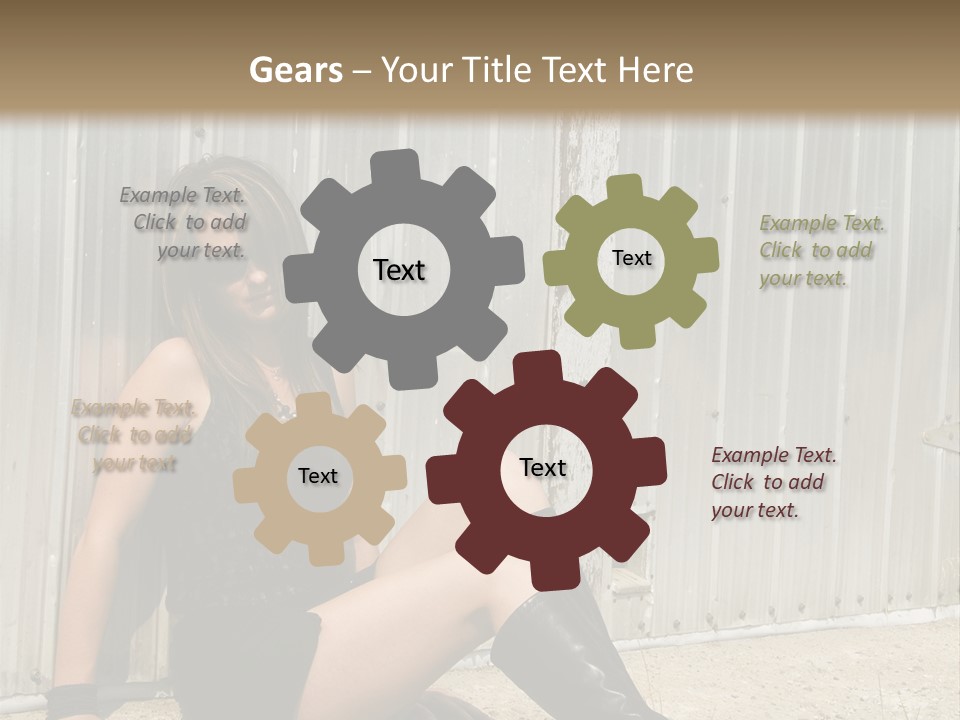 She's Tough, And She's Hot,...And She Looks Good Too PowerPoint Template