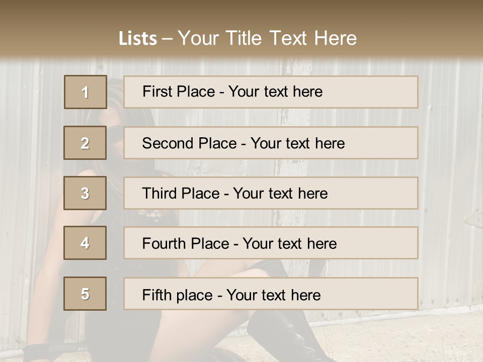 She's Tough, And She's Hot,...And She Looks Good Too PowerPoint Template