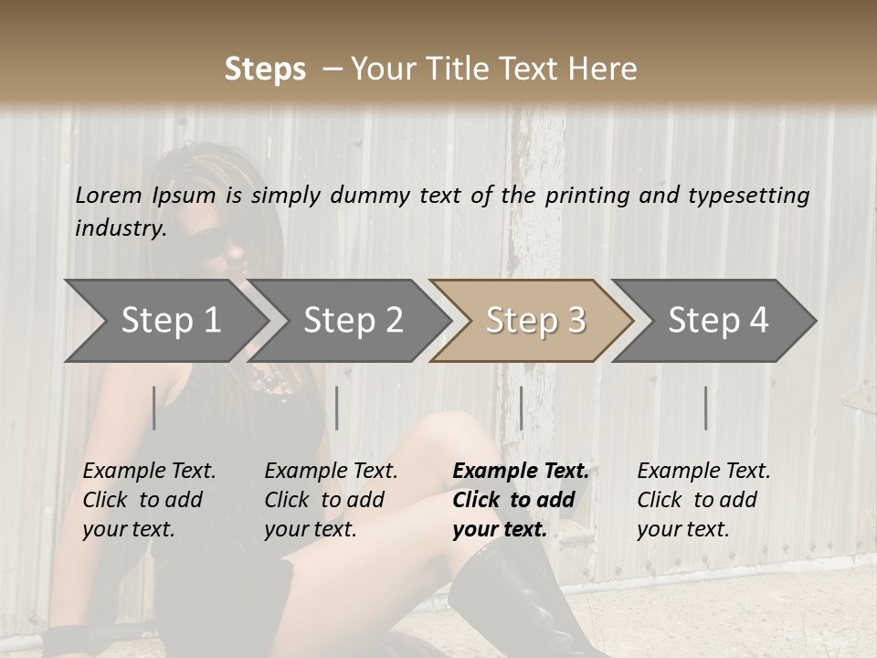 She's Tough, And She's Hot,...And She Looks Good Too PowerPoint Template