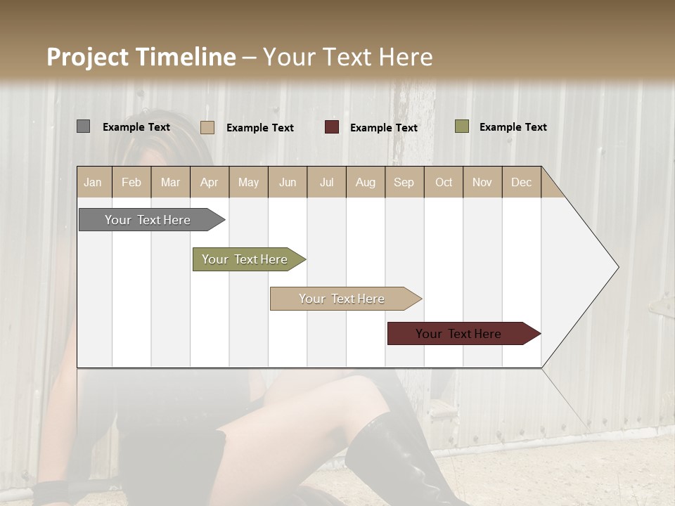 She's Tough, And She's Hot,...And She Looks Good Too PowerPoint Template