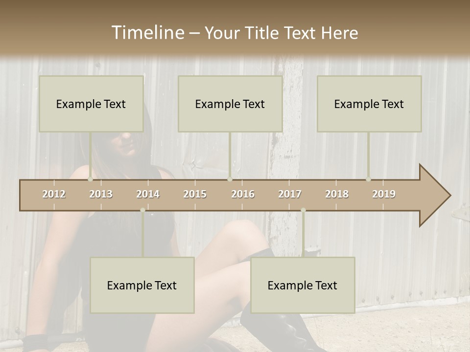 She's Tough, And She's Hot,...And She Looks Good Too PowerPoint Template