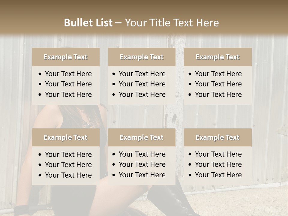 She's Tough, And She's Hot,...And She Looks Good Too PowerPoint Template