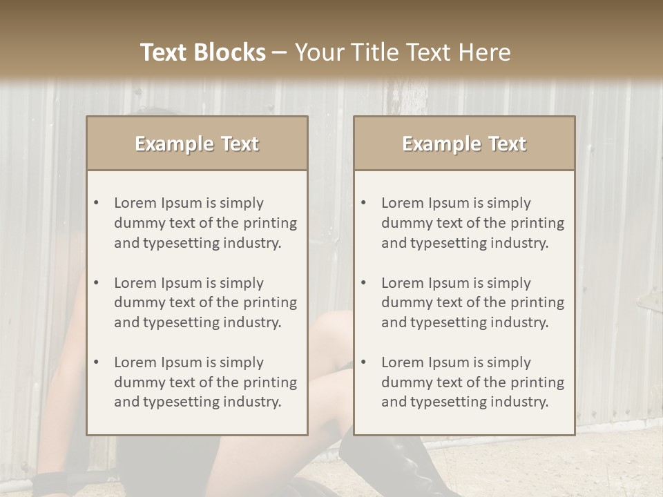 She's Tough, And She's Hot,...And She Looks Good Too PowerPoint Template