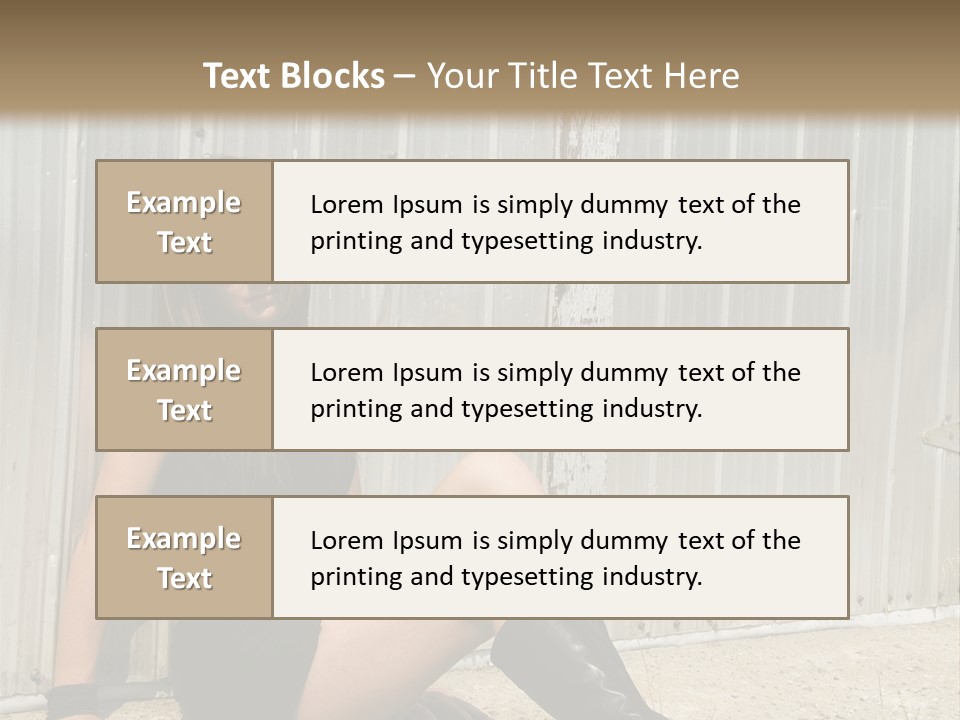 She's Tough, And She's Hot,...And She Looks Good Too PowerPoint Template