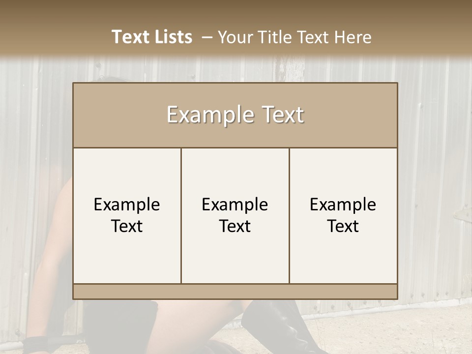 She's Tough, And She's Hot,...And She Looks Good Too PowerPoint Template
