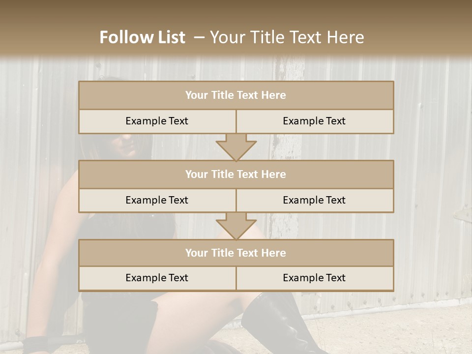 She's Tough, And She's Hot,...And She Looks Good Too PowerPoint Template