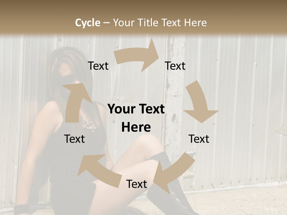 She's Tough, And She's Hot,...And She Looks Good Too PowerPoint Template