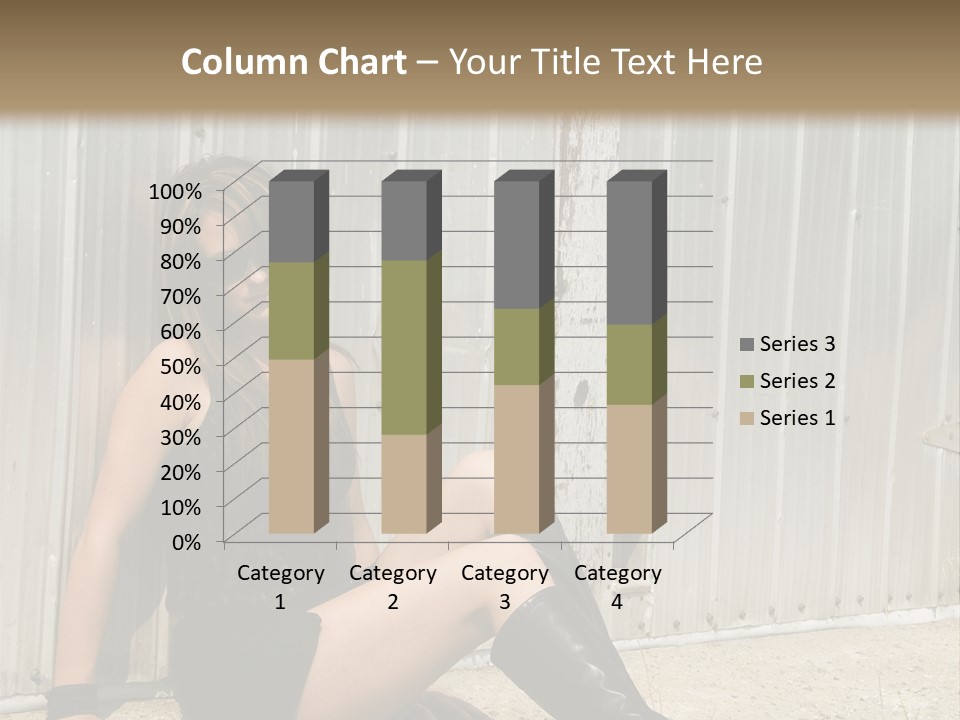 She's Tough, And She's Hot,...And She Looks Good Too PowerPoint Template