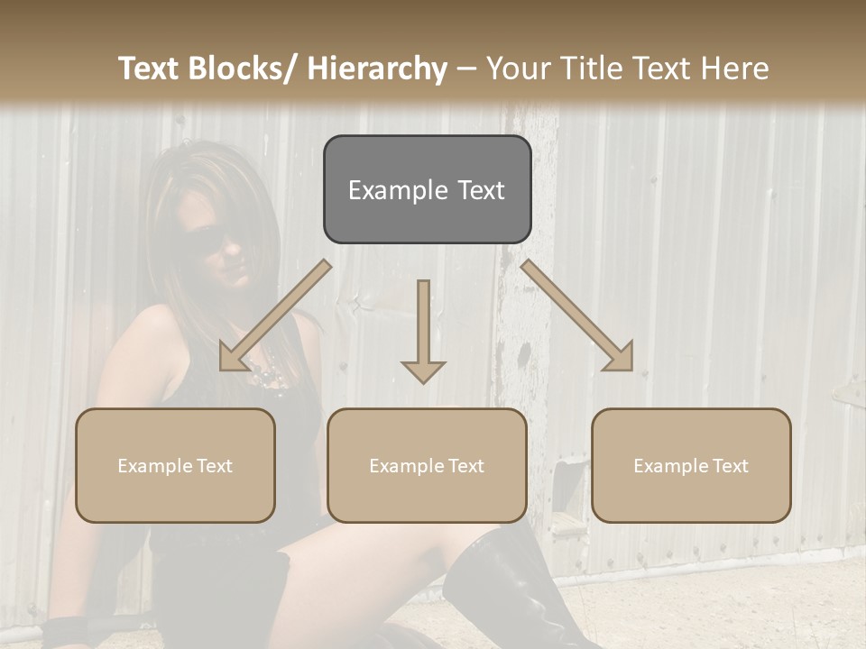 She's Tough, And She's Hot,...And She Looks Good Too PowerPoint Template