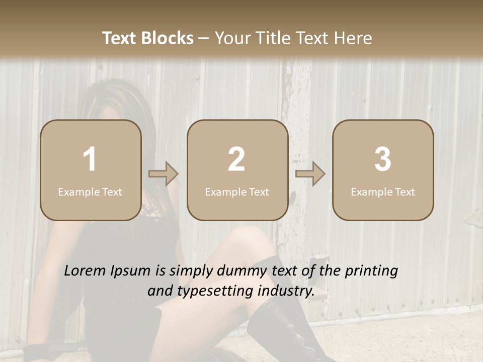 She's Tough, And She's Hot,...And She Looks Good Too PowerPoint Template