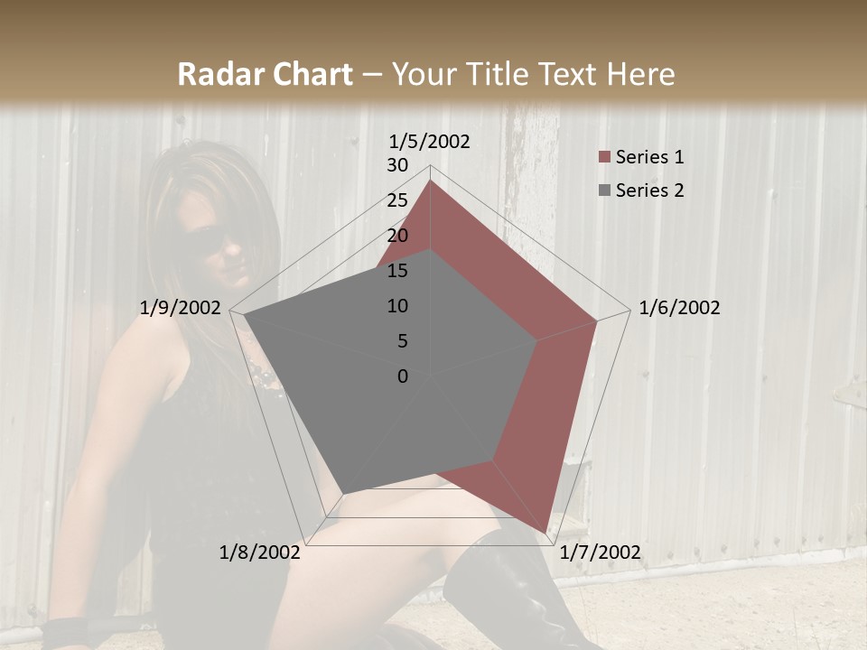 She's Tough, And She's Hot,...And She Looks Good Too PowerPoint Template