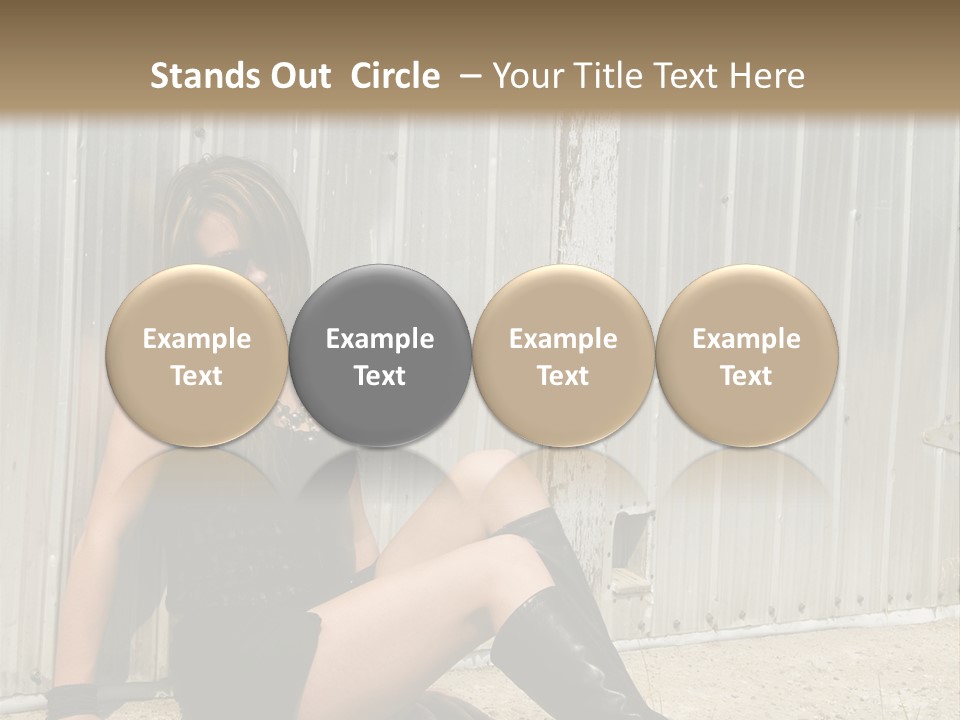 She's Tough, And She's Hot,...And She Looks Good Too PowerPoint Template