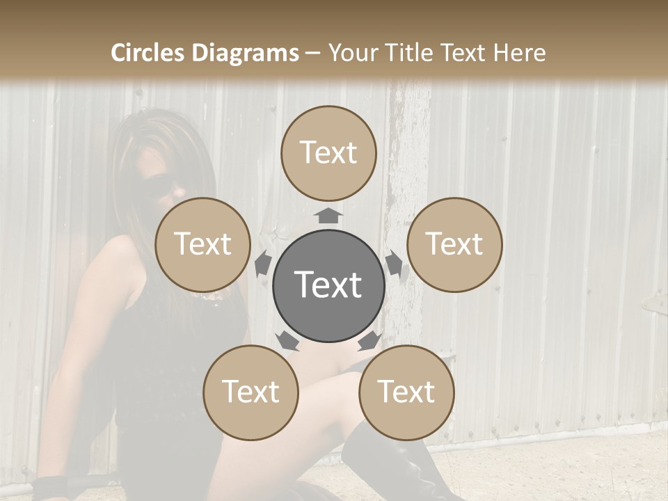 She's Tough, And She's Hot,...And She Looks Good Too PowerPoint Template