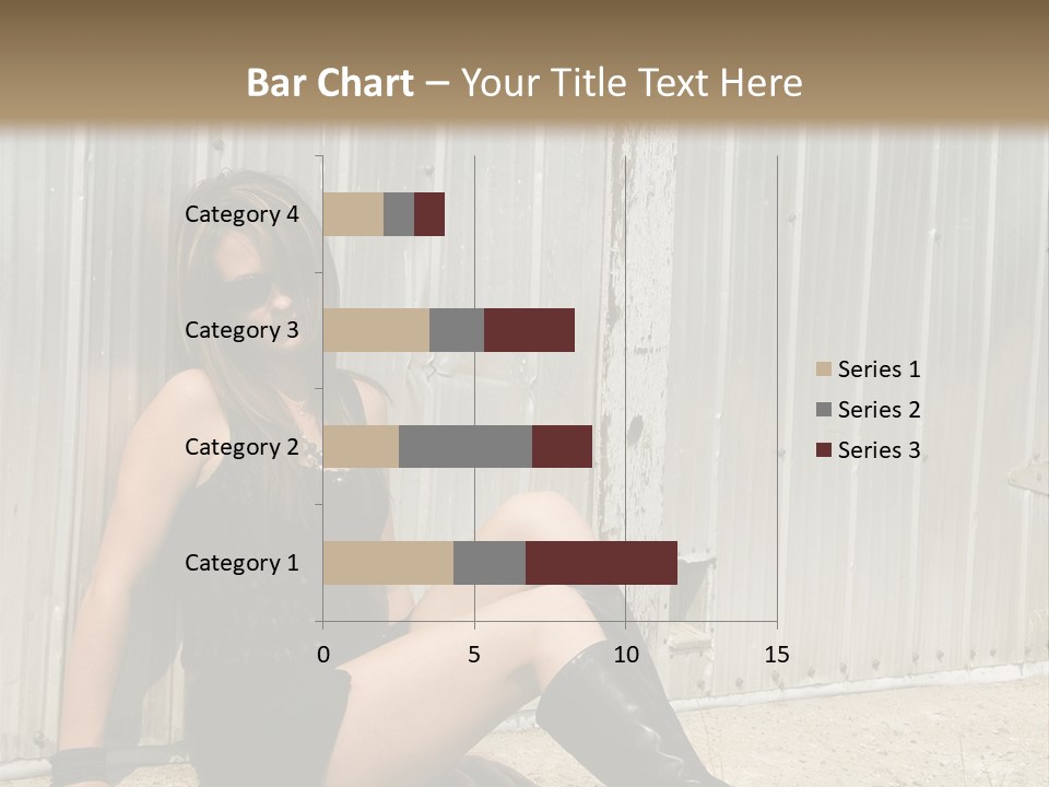 She's Tough, And She's Hot,...And She Looks Good Too PowerPoint Template