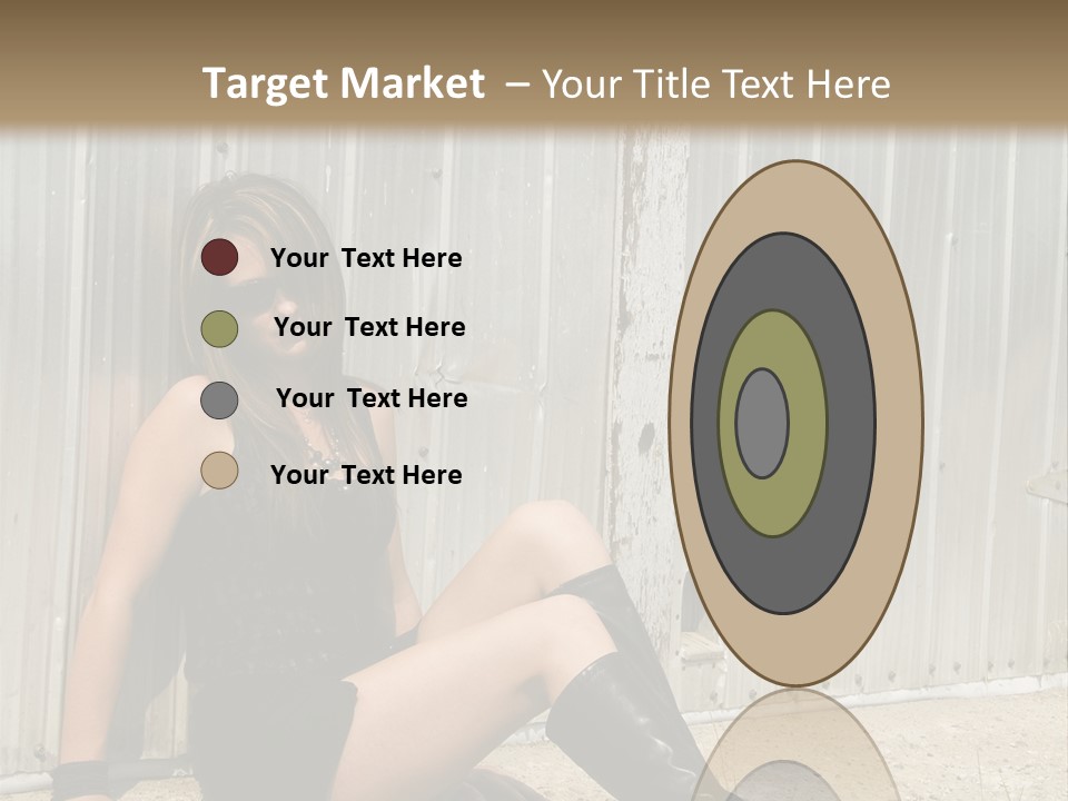 She's Tough, And She's Hot,...And She Looks Good Too PowerPoint Template