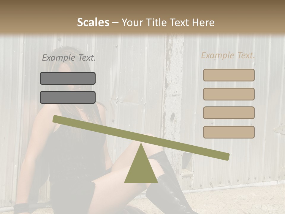 She's Tough, And She's Hot,...And She Looks Good Too PowerPoint Template