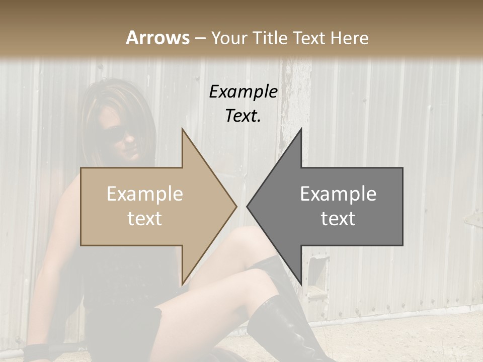 She's Tough, And She's Hot,...And She Looks Good Too PowerPoint Template