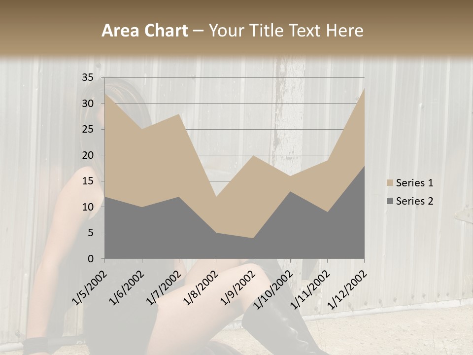 She's Tough, And She's Hot,...And She Looks Good Too PowerPoint Template