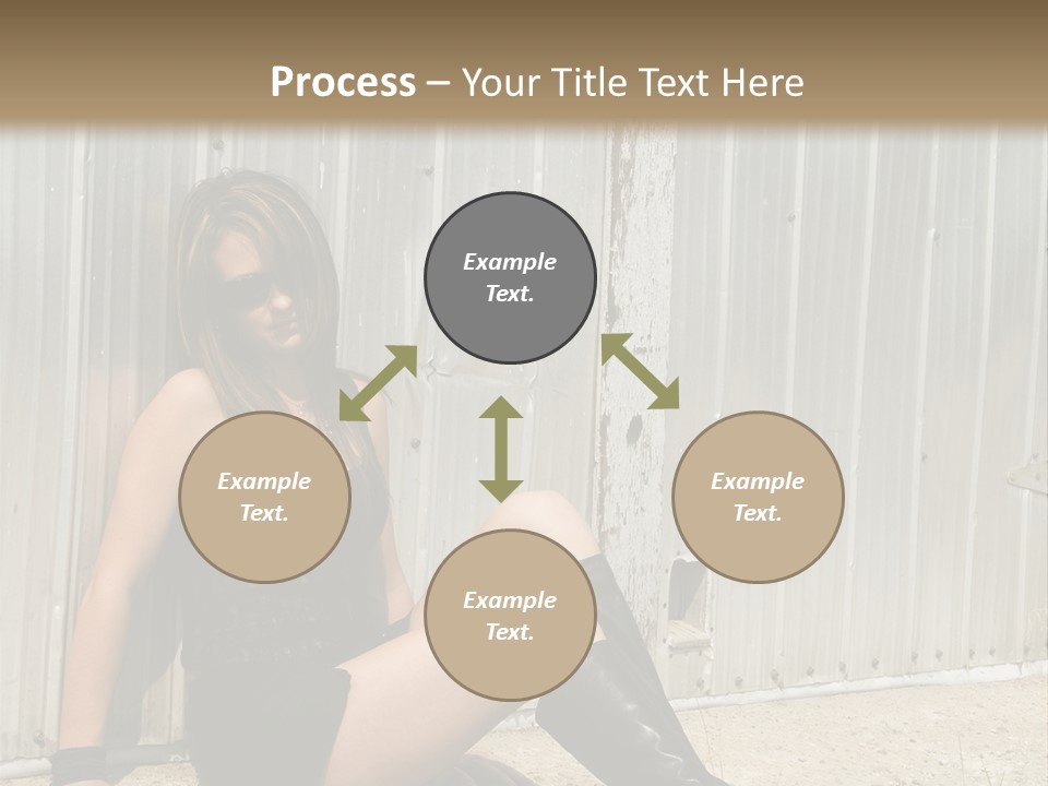 She's Tough, And She's Hot,...And She Looks Good Too PowerPoint Template