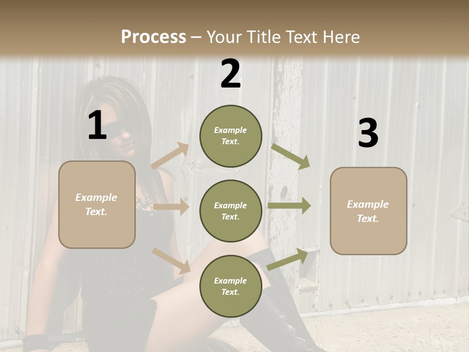 She's Tough, And She's Hot,...And She Looks Good Too PowerPoint Template