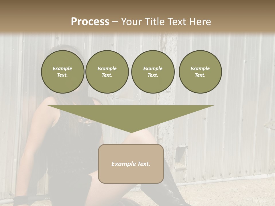 She's Tough, And She's Hot,...And She Looks Good Too PowerPoint Template