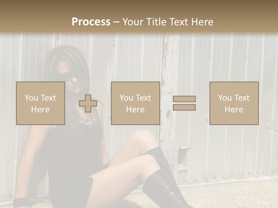 She's Tough, And She's Hot,...And She Looks Good Too PowerPoint Template