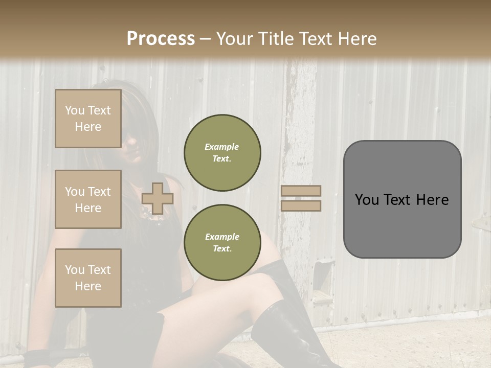 She's Tough, And She's Hot,...And She Looks Good Too PowerPoint Template