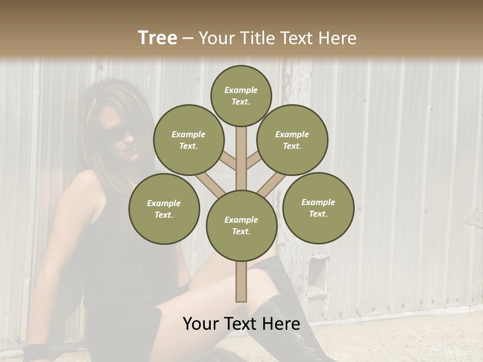 She's Tough, And She's Hot,...And She Looks Good Too PowerPoint Template