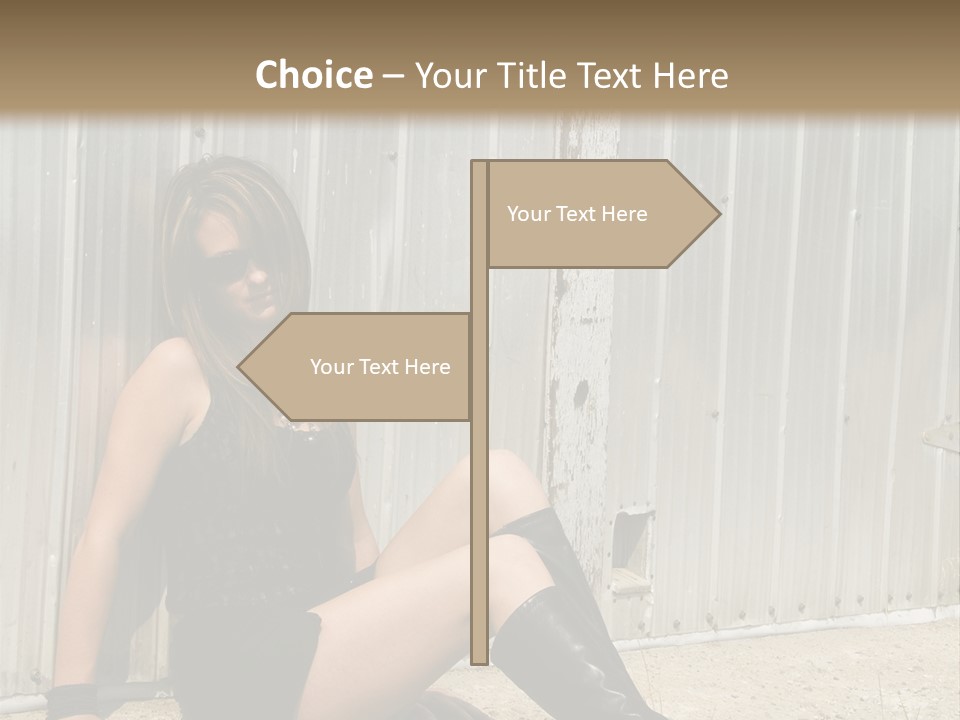 She's Tough, And She's Hot,...And She Looks Good Too PowerPoint Template