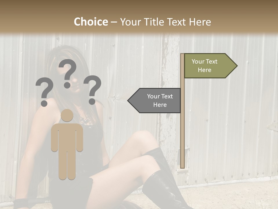 She's Tough, And She's Hot,...And She Looks Good Too PowerPoint Template