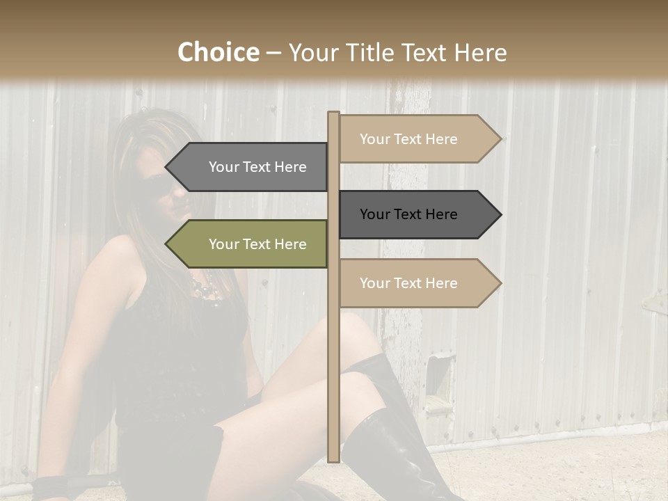 She's Tough, And She's Hot,...And She Looks Good Too PowerPoint Template