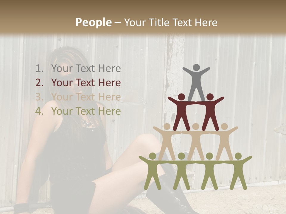 She's Tough, And She's Hot,...And She Looks Good Too PowerPoint Template