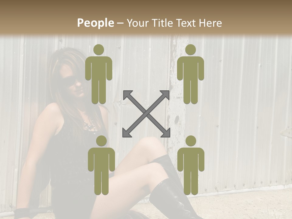 She's Tough, And She's Hot,...And She Looks Good Too PowerPoint Template