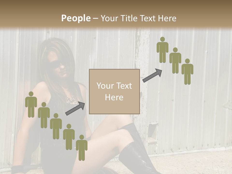 She's Tough, And She's Hot,...And She Looks Good Too PowerPoint Template