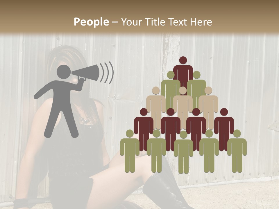 She's Tough, And She's Hot,...And She Looks Good Too PowerPoint Template