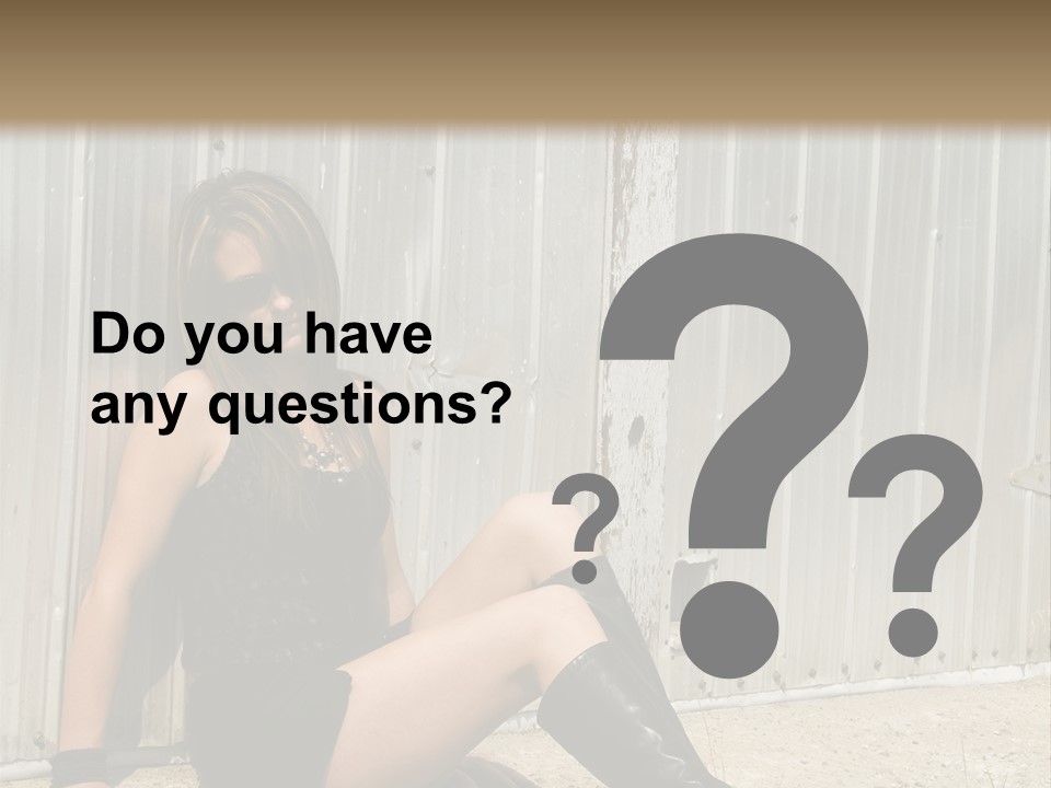 She's Tough, And She's Hot,...And She Looks Good Too PowerPoint Template