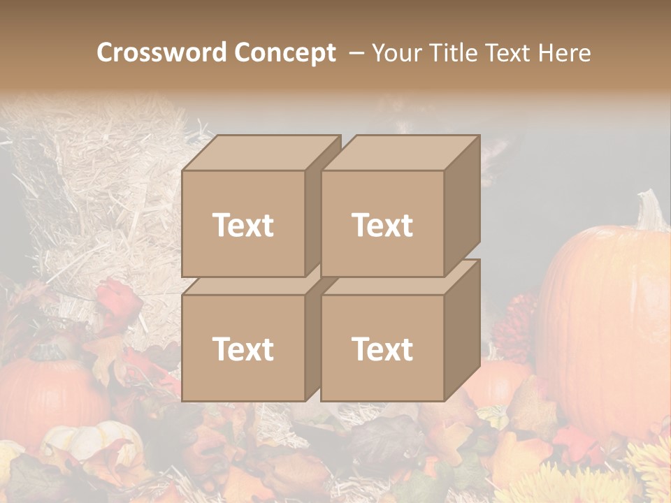 German Shepard Dog In Autumn Setting PowerPoint Template