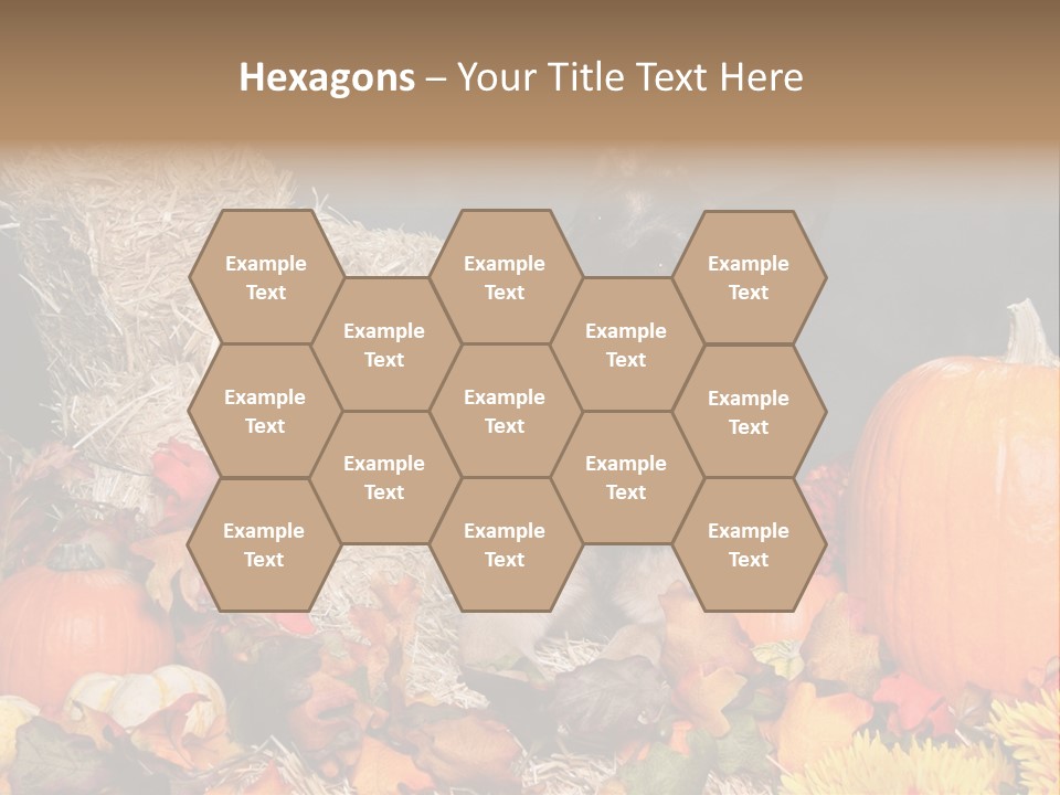 German Shepard Dog In Autumn Setting PowerPoint Template