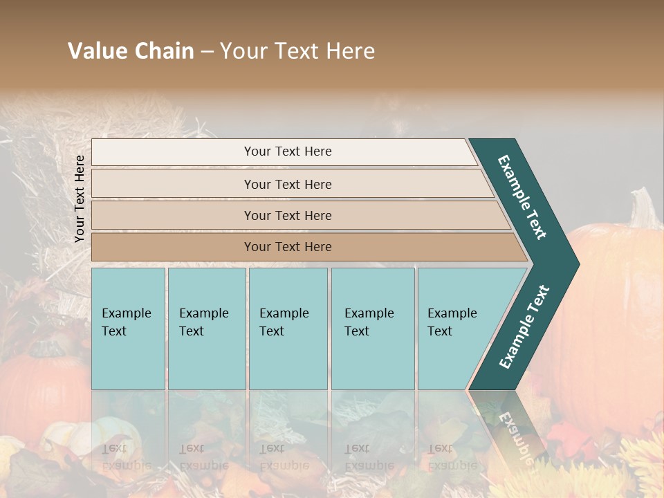 German Shepard Dog In Autumn Setting PowerPoint Template